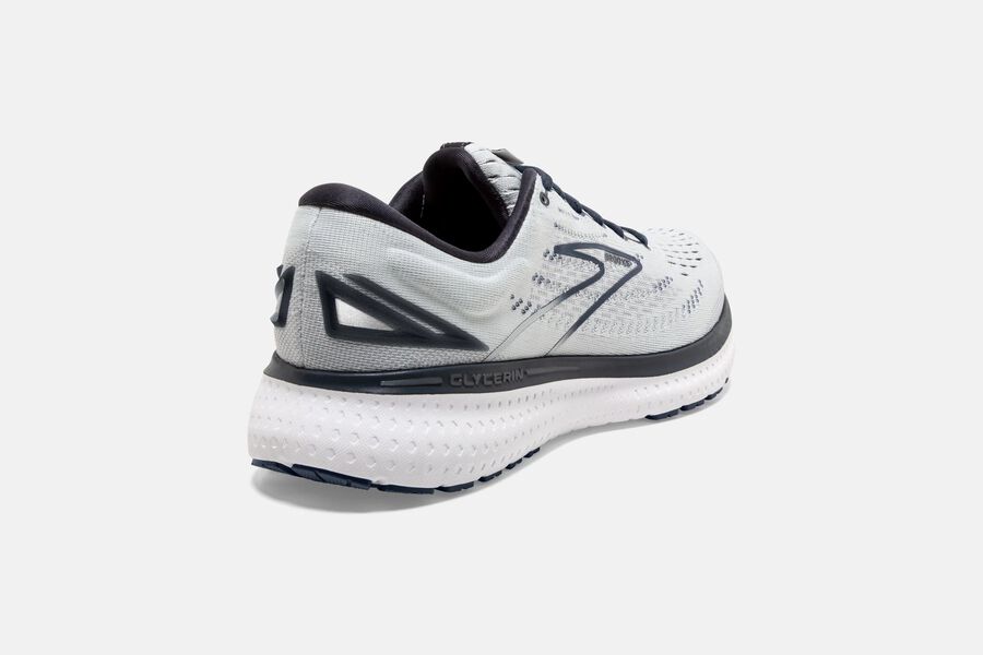 Brooks Israel Glycerin 19 Road Running Shoes Womens - White/Grey - CAK-079215